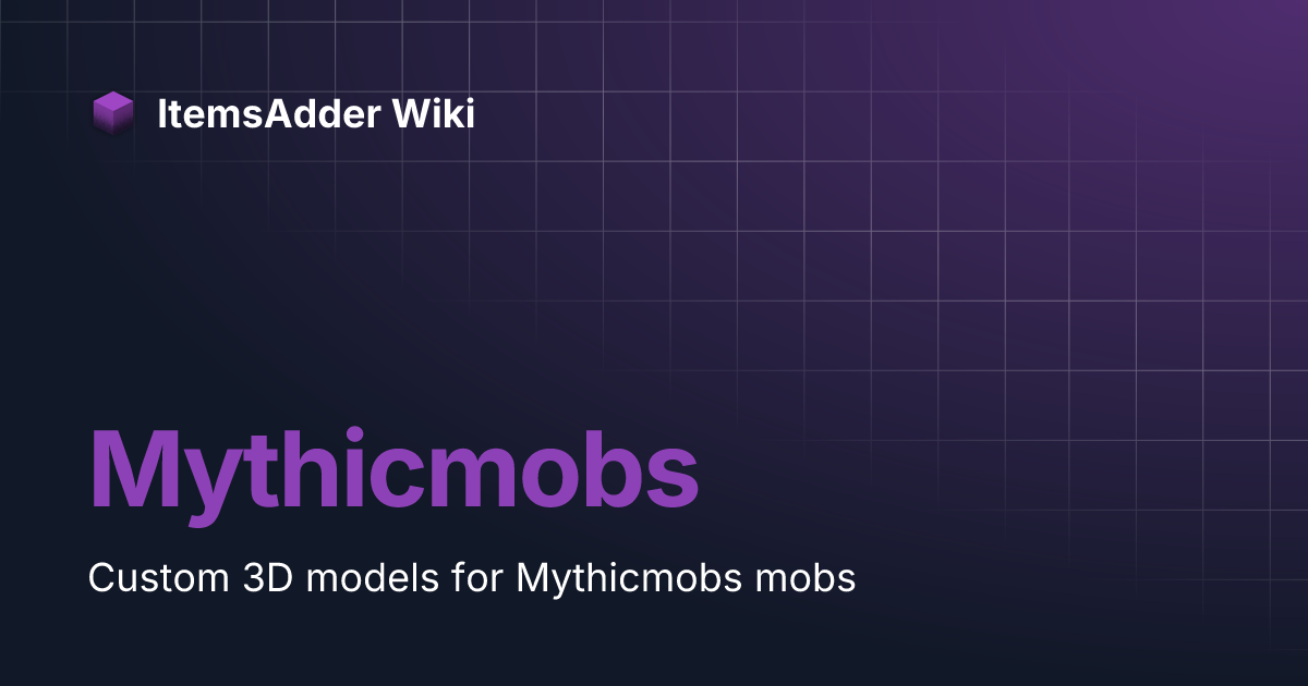 Mythicmobs | Japanese (in progress) | ItemsAdder Wiki